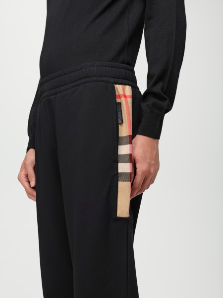 BURBERRY: men's pants - Black | Burberry pants 8059066 at GIGLIO.COM