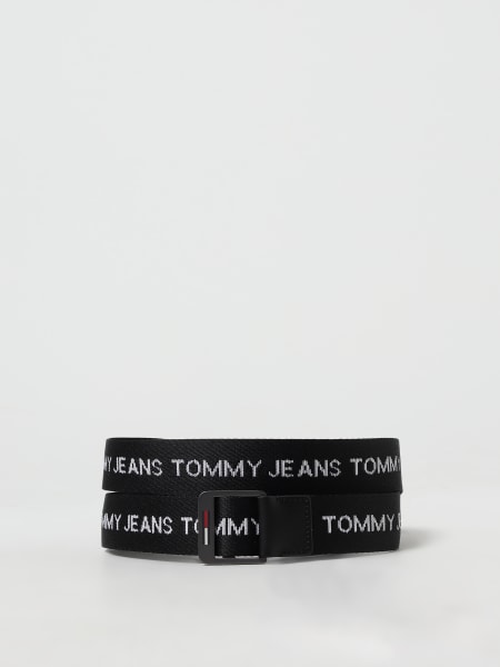 Cintura Tommy Jeans in tessuto con logo jacquard