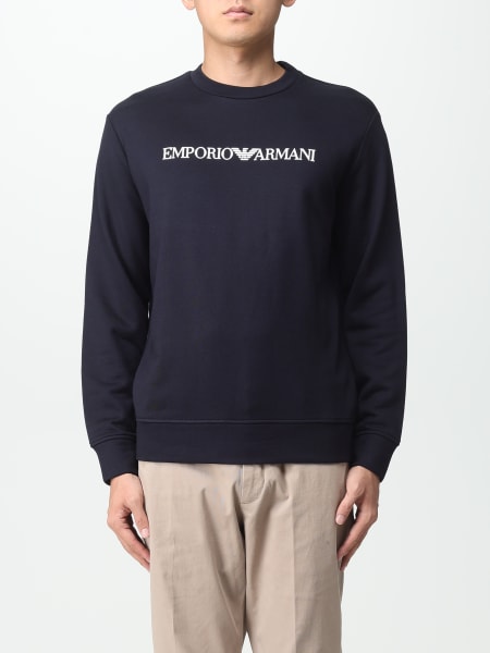 Emporio Armani sweatshirt in jersey with logo print