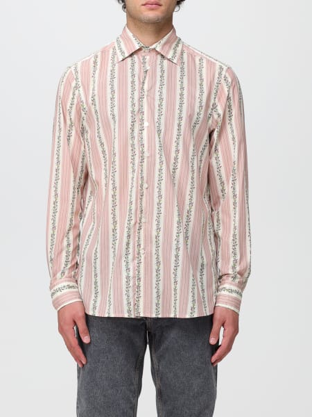 Etro: Etro stretch cotton shirt with all over Paisley pattern