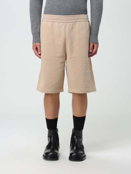 Burberry cotton shorts with EKD embroidery