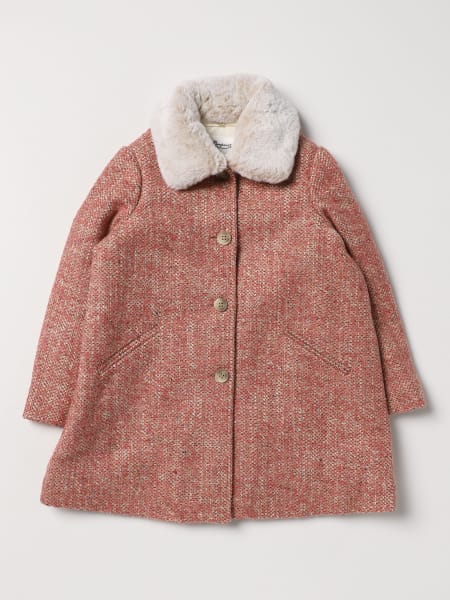 Cappotto Temaggie Bonpoint in misto lana e pelliccia sintetica