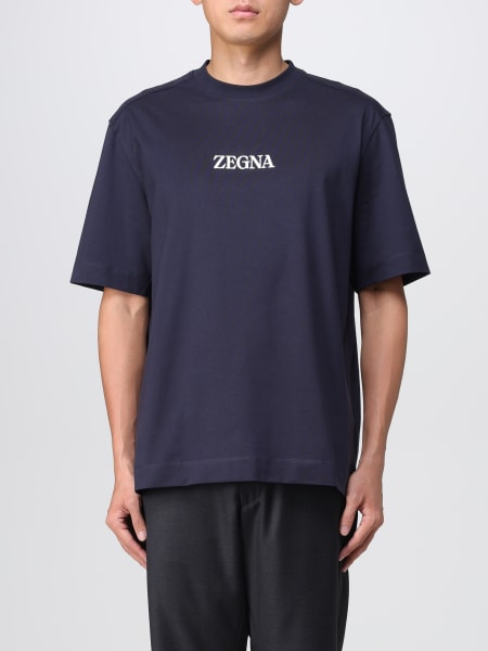 Zegna: T-shirt Zegna in cotone con logo