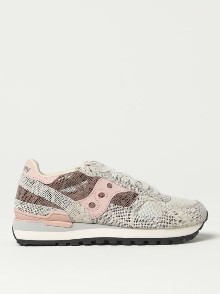 Saucony: Sneakers Shadow Saucony in pelle stampa pitone