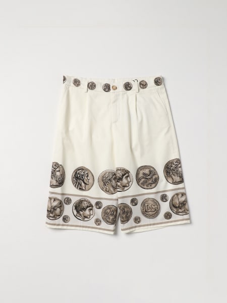 Pantaloncino Dolce & Gabbana in cotone stretch con stampa logo