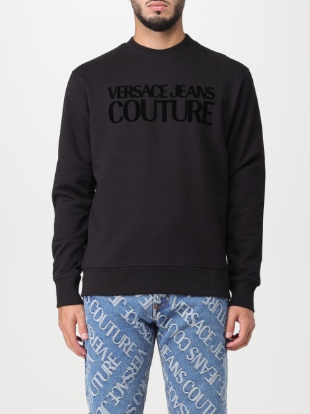VERSACE JEANS COUTURE, Black Men's Sweatshirt