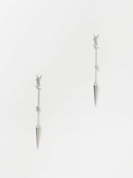 Collezione Uomo Saint Laurent: Orecchini Saint Laurent in metallo con pendente