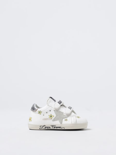 Golden Goose Baby School sneakers in nappa with all-over flowers