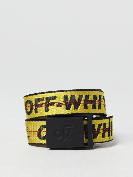 Cintura Off-White: Cintura Off-White in nylon con logo intarsiato
