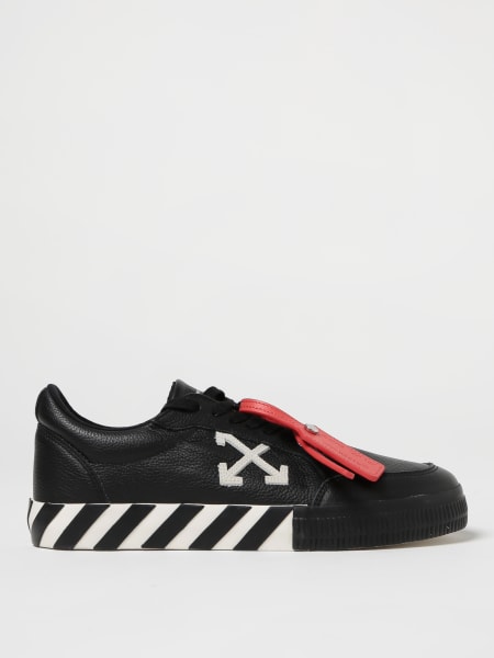 Sneakers Vulcanized Low Off-White in pelle a grana