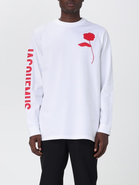T-shirt Jacquemus in cotone con logo a contrasto