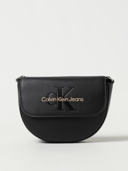 Borsa Sculpted Calvin Klein in pelle sintetica con logo -