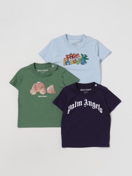 Palm Angels Kids Pink Bear T-Shirt