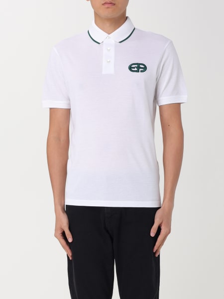 EMPORIO ARMANI：ポロシャツ メンズ - ホワイト | GIGLIO.COM