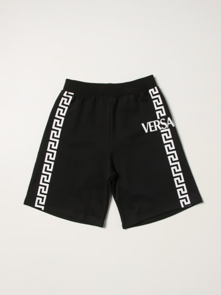 Versace Young cotton shorts with logo
