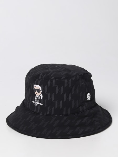 Cappello Karl Lagerfeld Kids in nylon stampato