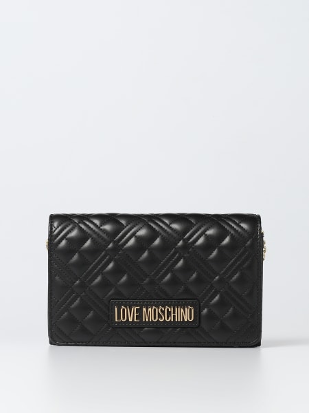 Borsa wallet Love Moschino in pelle sintetica trapuntata con logo