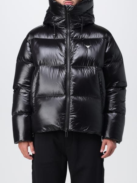 Emporio Armani Shearling Jacket in Black for Men