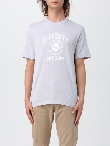 Eleventy: T-shirt Eleventy in cotone con stampa
