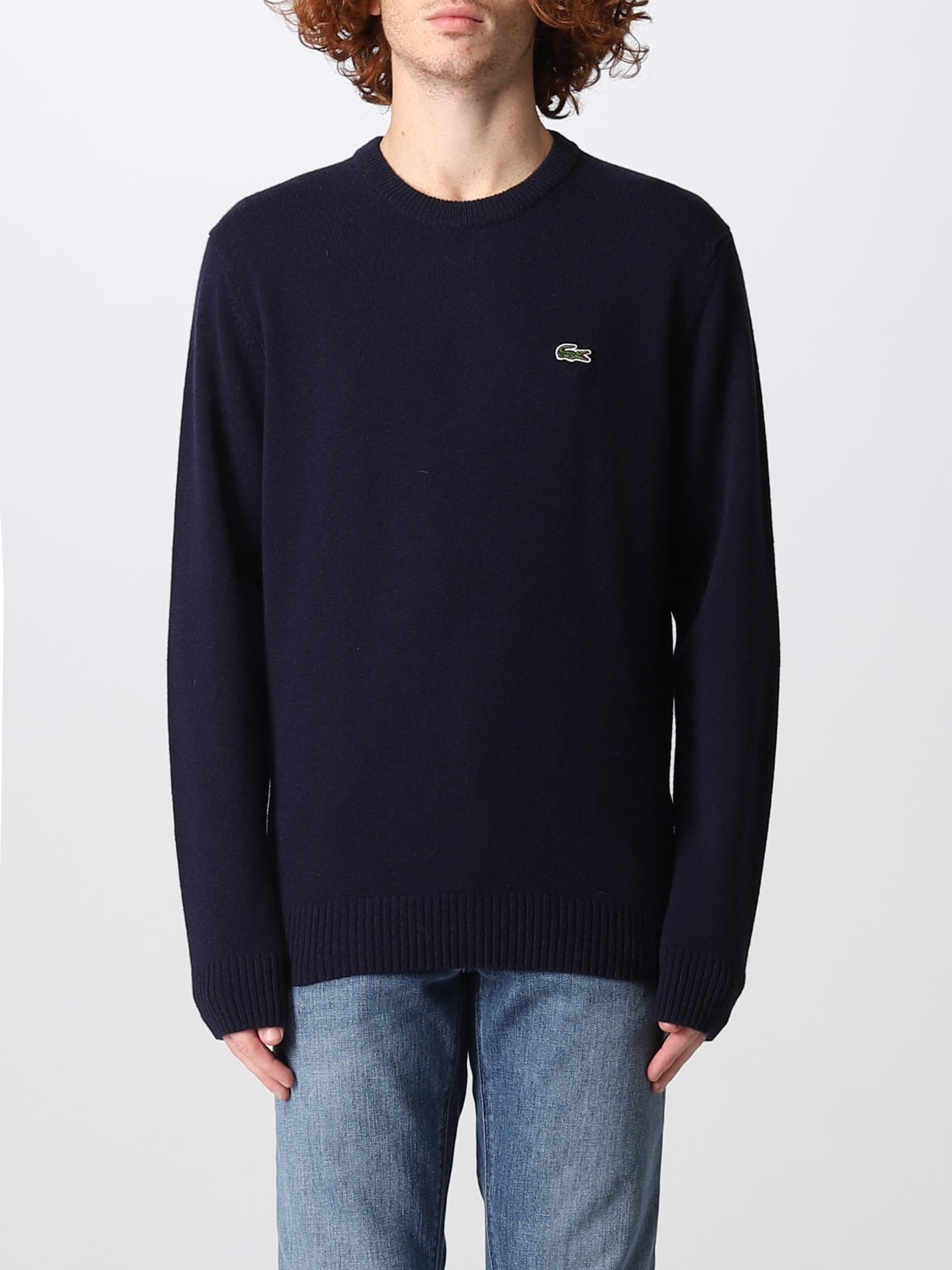panorama sentar periodista Lacoste Outlet: sweater for man - Navy | Lacoste sweater AH1988 online on  GIGLIO.COM