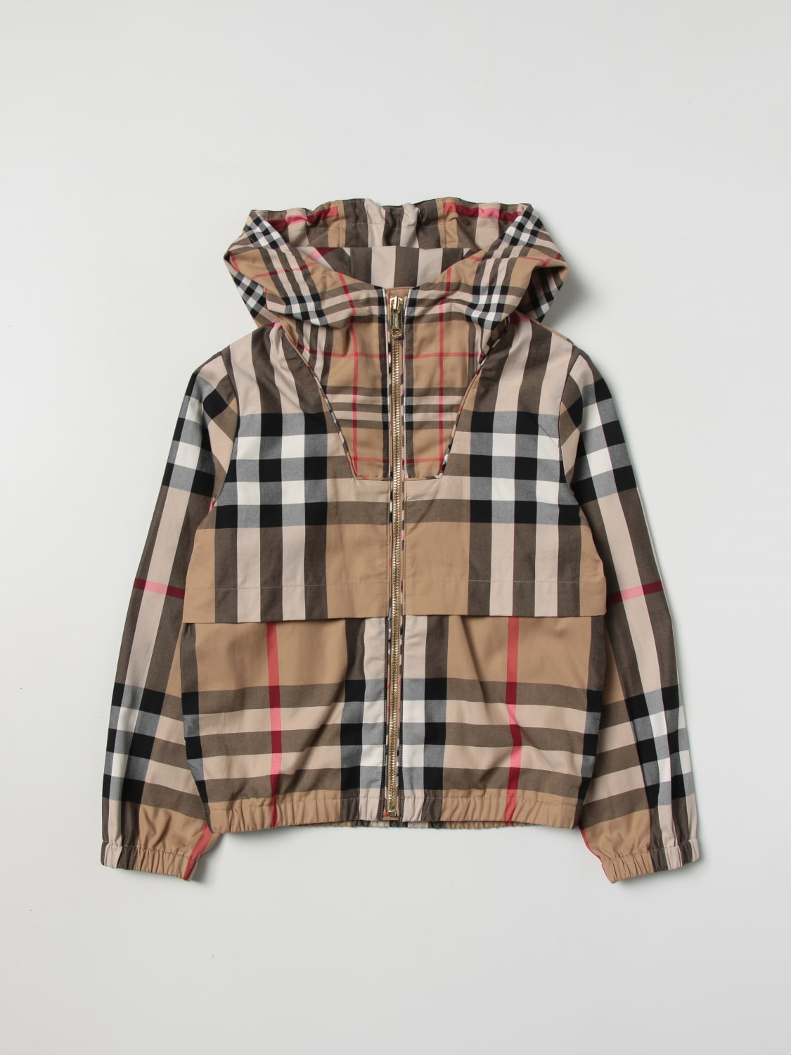 jacket in cotton - Beige | Burberry jacket 8061682 online on GIGLIO.COM