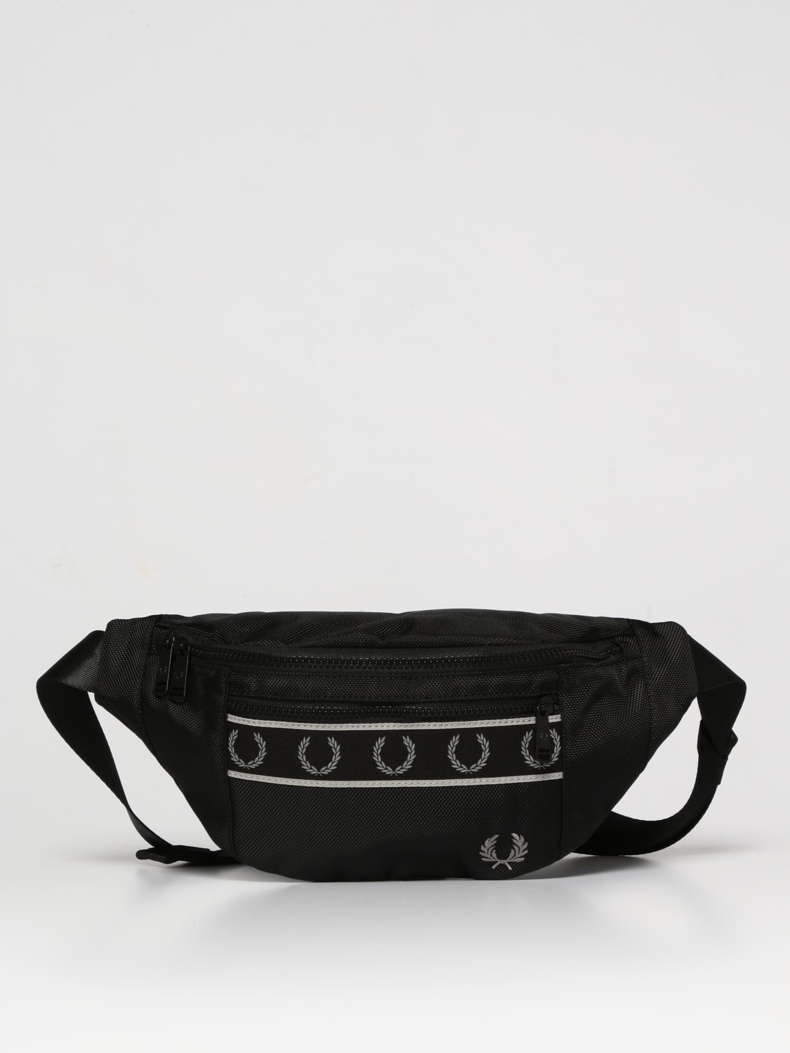 PERRY: belt for man - Black Fred Perry belt bag L5256 online on GIGLIO.COM