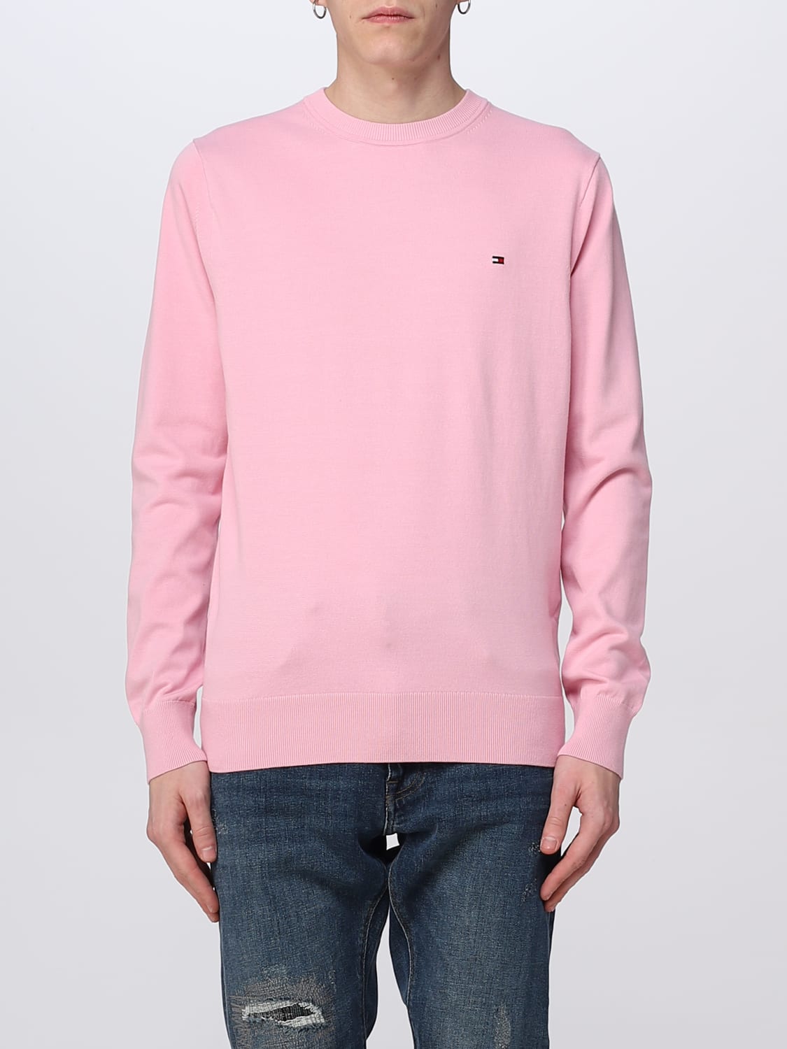 Canada Galaxy Il TOMMY HILFIGER: sweater for man - Pink | Tommy Hilfiger sweater MW0MW21316  online on GIGLIO.COM