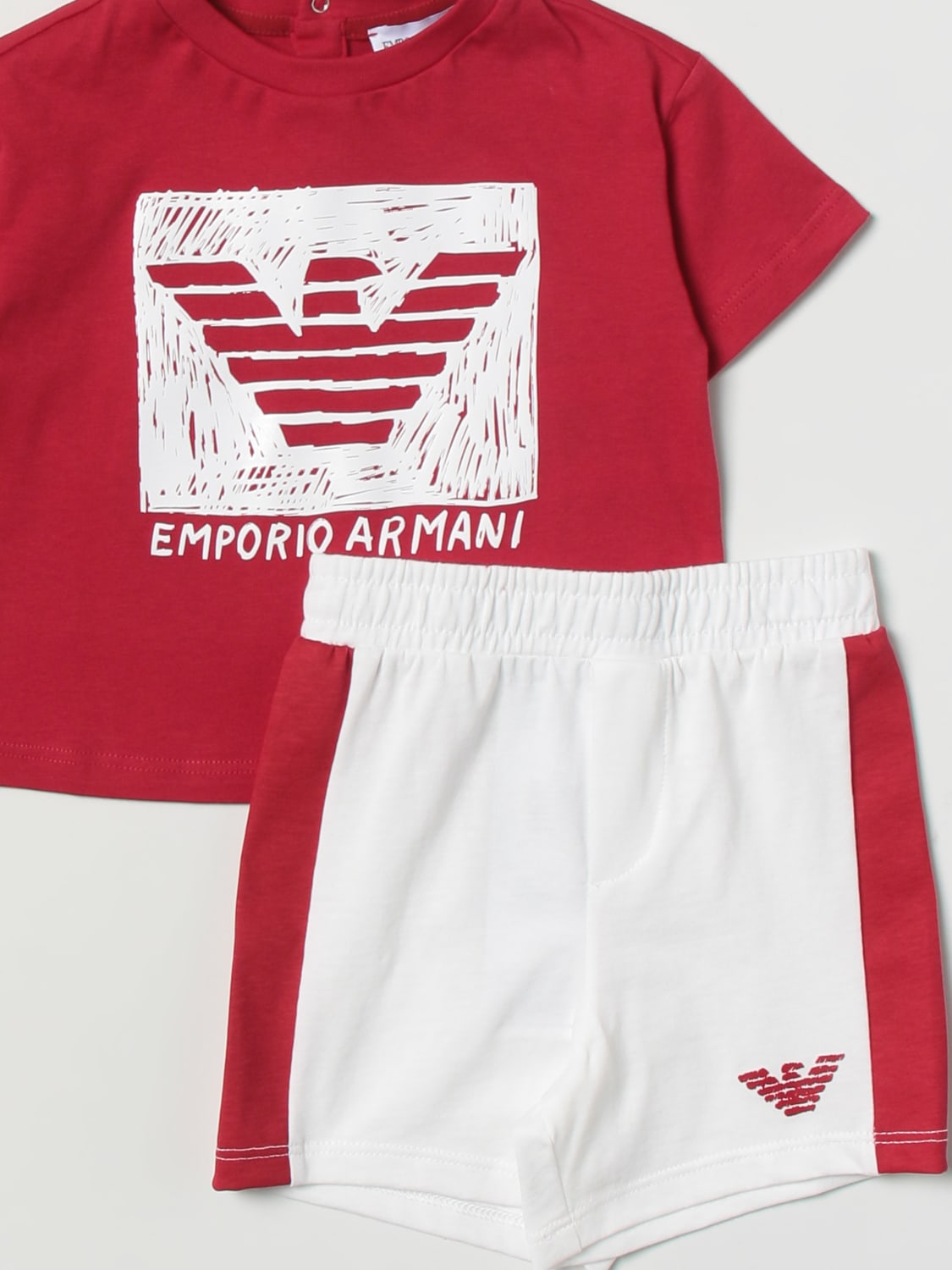 EMPORIO ARMANI KIDS: Mono Rojo | Mono Emporio Armani Kids 3RHVJ73J52Z en línea en