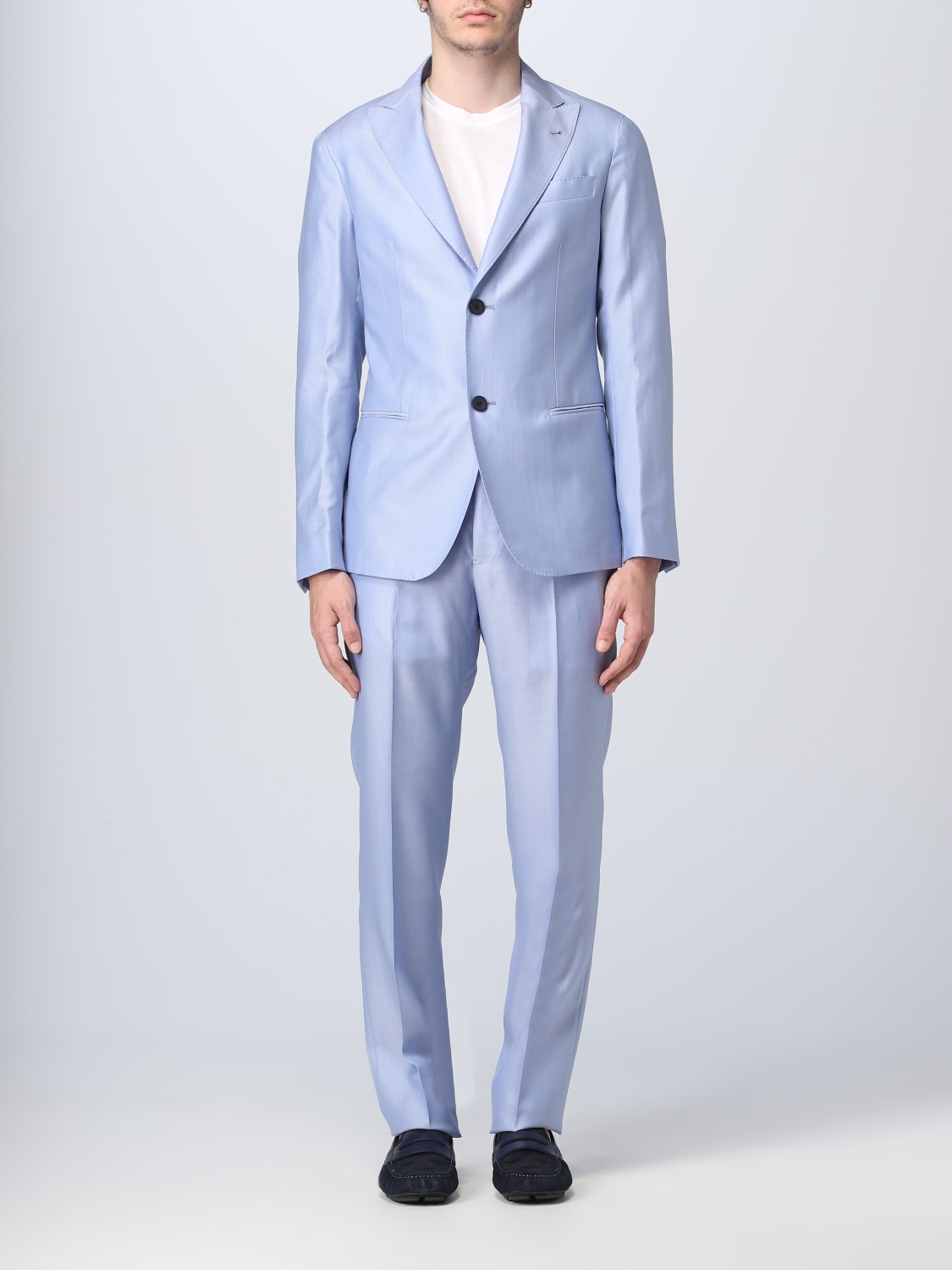 Kvinde Fortælle hellig EMPORIO ARMANI: suit for man - Sky Blue | Emporio Armani suit D41VC9D1090  online on GIGLIO.COM