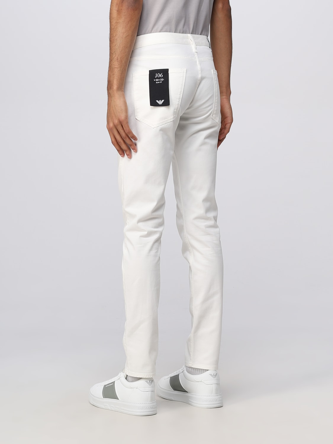 ARMANI: Jeans para hombre, Blanco | Emporio Armani 8N1J061GN0Z en GIGLIO.COM