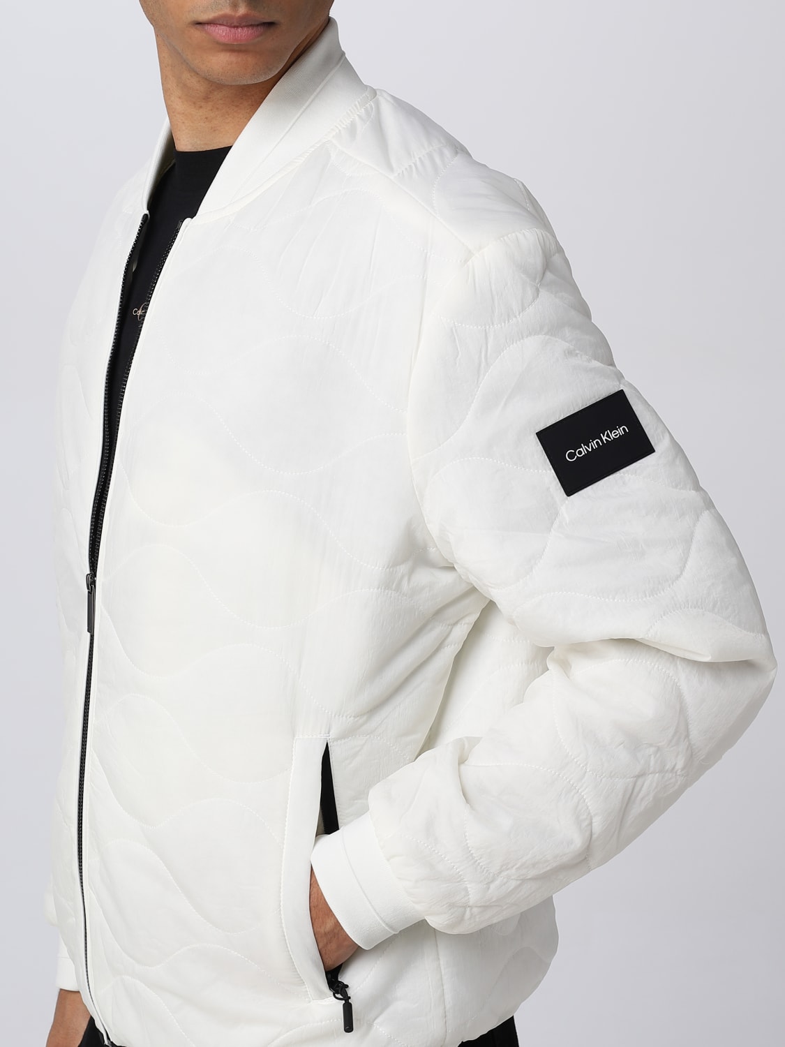 CALVIN KLEIN: jacket for man White | Calvin K10K110680 online on GIGLIO.COM