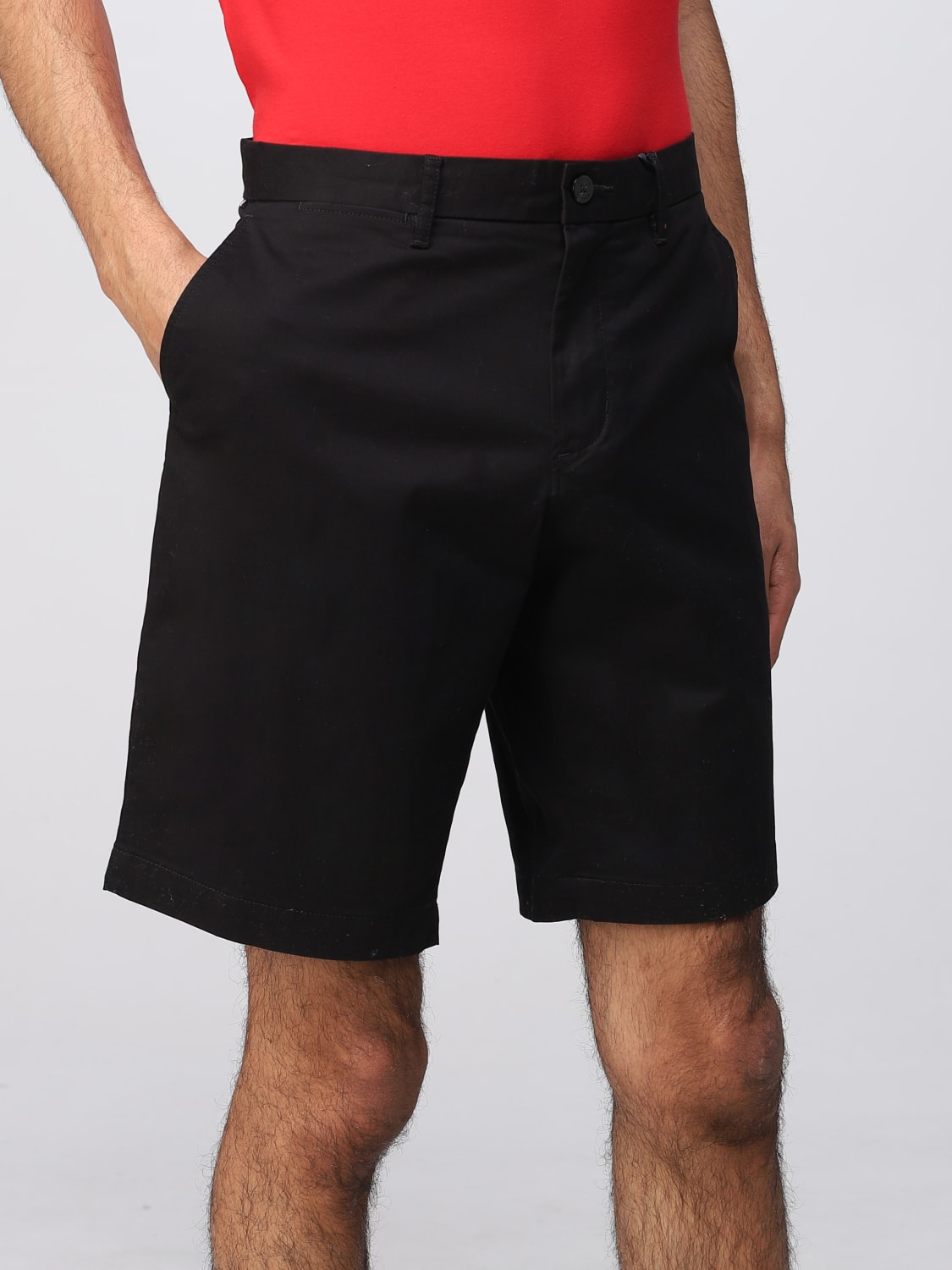 TOMMY Pantalones cortos para hombre, Negro | Pantalones Cortos Hilfiger MW0MW23568 en línea en GIGLIO.COM