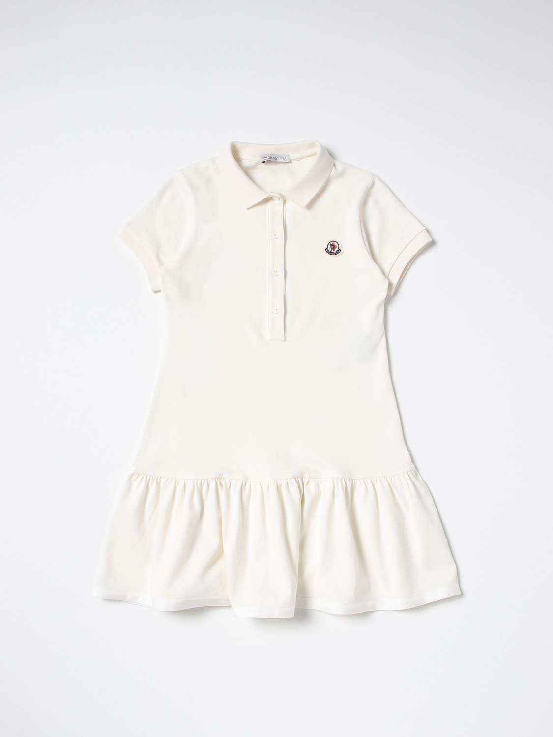 MONCLER: dress for girls - White | Moncler dress 8I000118496F online on ...