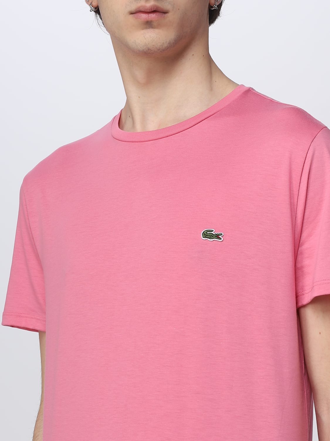 deform Settle Gravere LACOSTE: t-shirt for man - Fuchsia | Lacoste t-shirt TH6709 online on  GIGLIO.COM