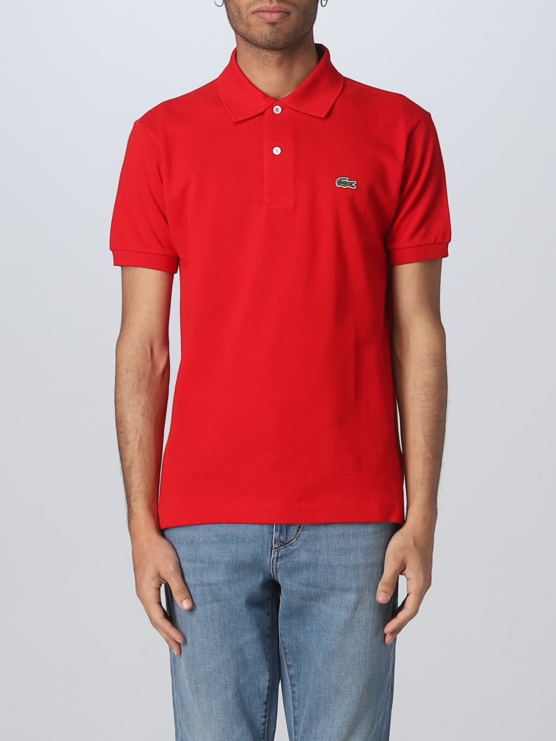 privilegeret Lab dans LACOSTE: polo shirt for man - Red | Lacoste polo shirt L1212 online on  GIGLIO.COM