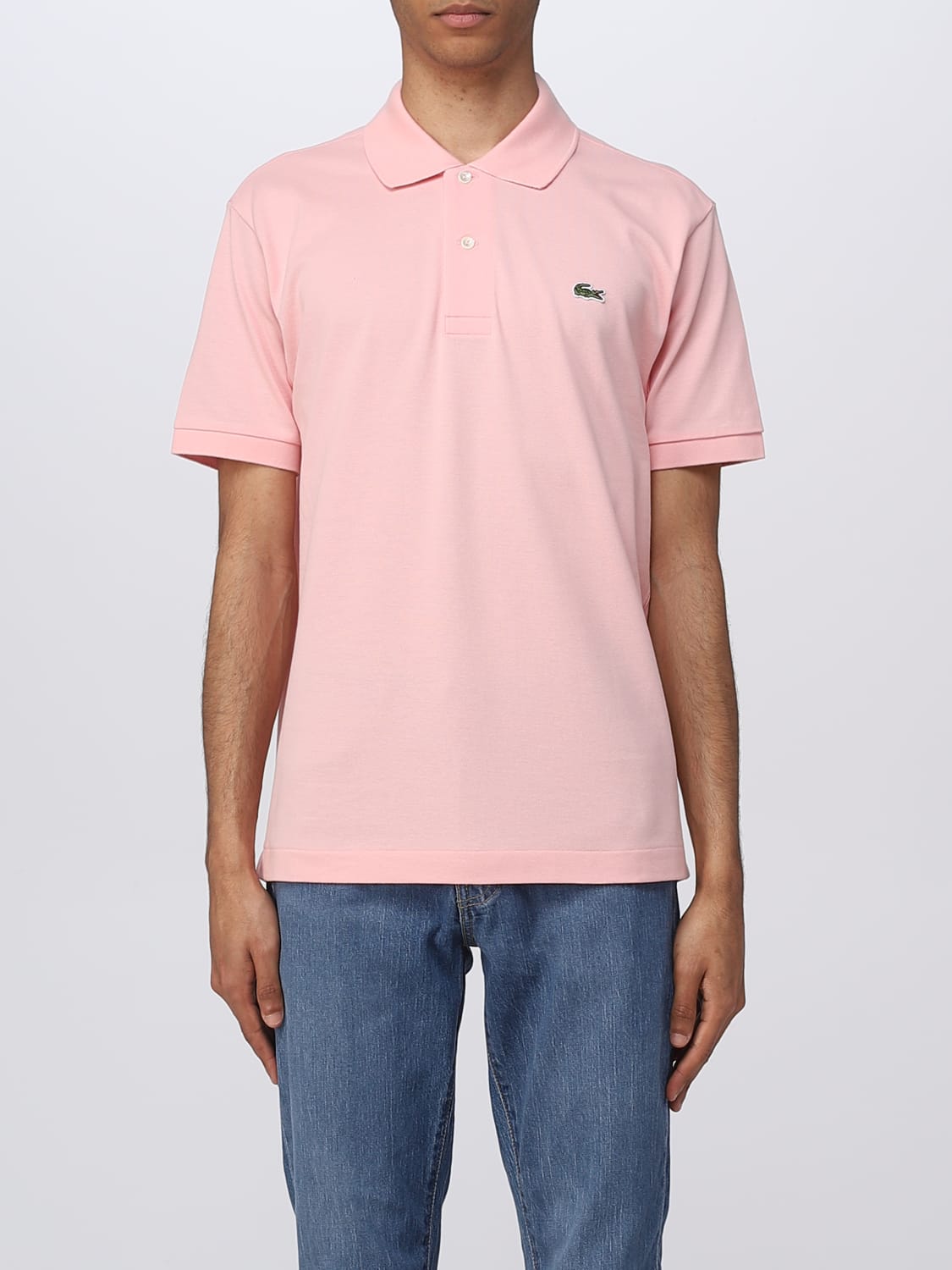 LACOSTE: polo shirt for - Blush Pink | Lacoste polo shirt L1212 online on GIGLIO.COM