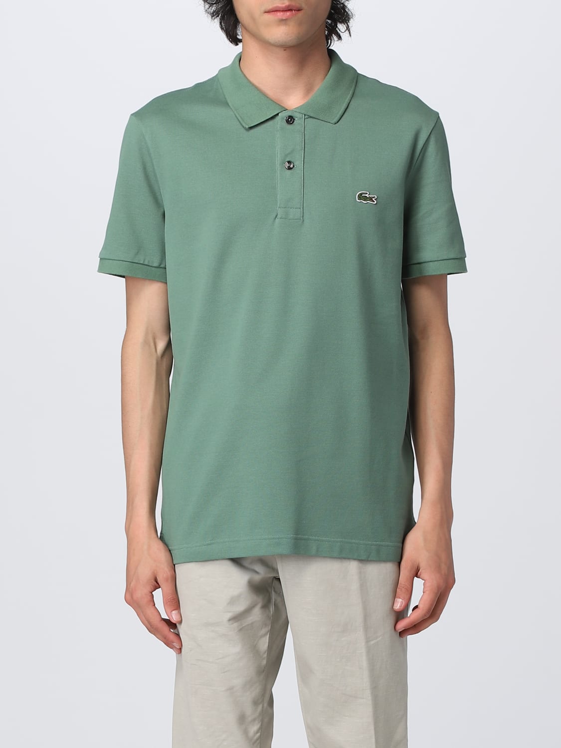 LACOSTE: polo shirt for man - Green | Lacoste shirt PH4012 online on GIGLIO.COM