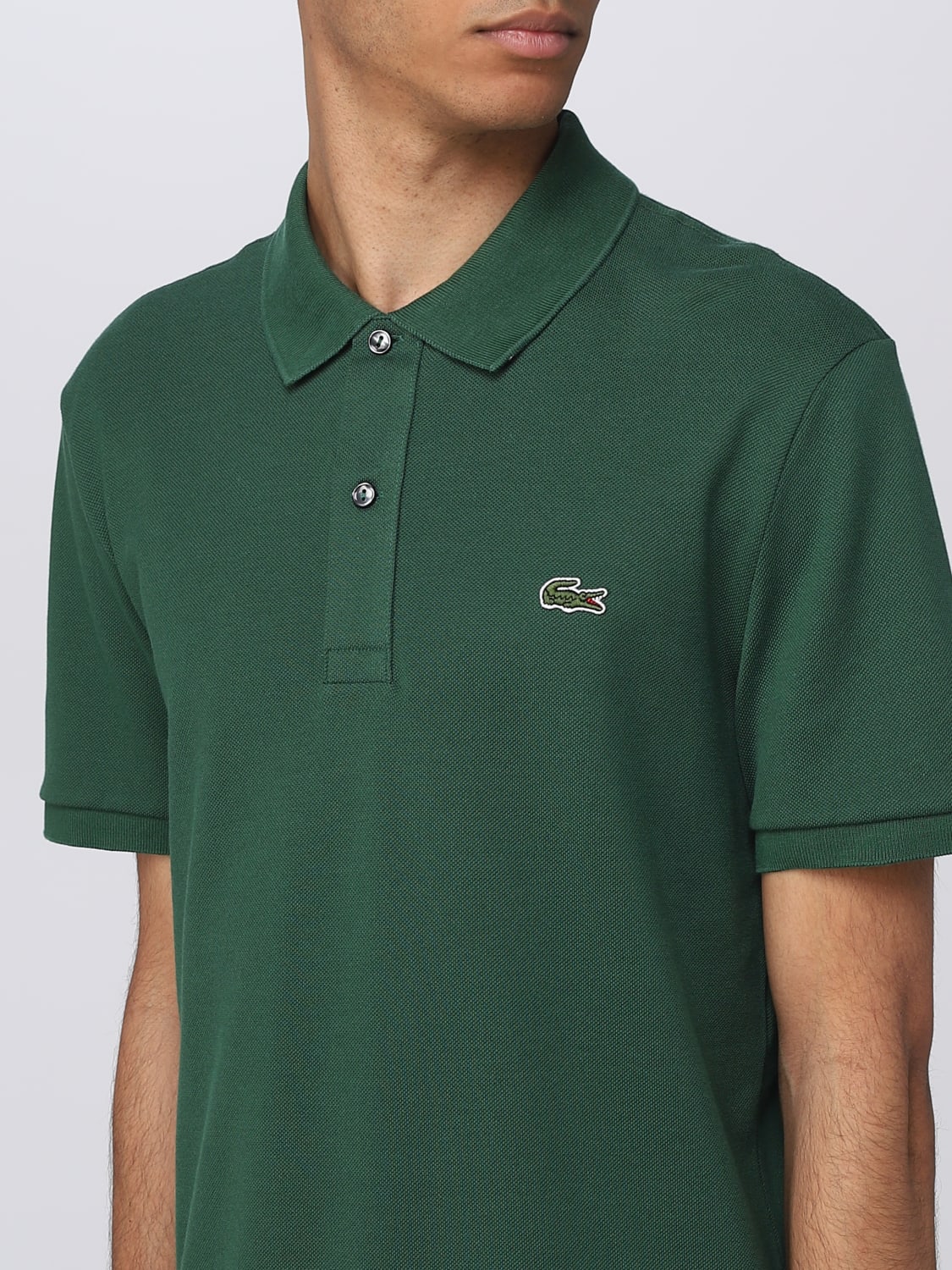 LACOSTE: polo shirt for man - Forest Green | Lacoste polo shirt PH4012 ...
