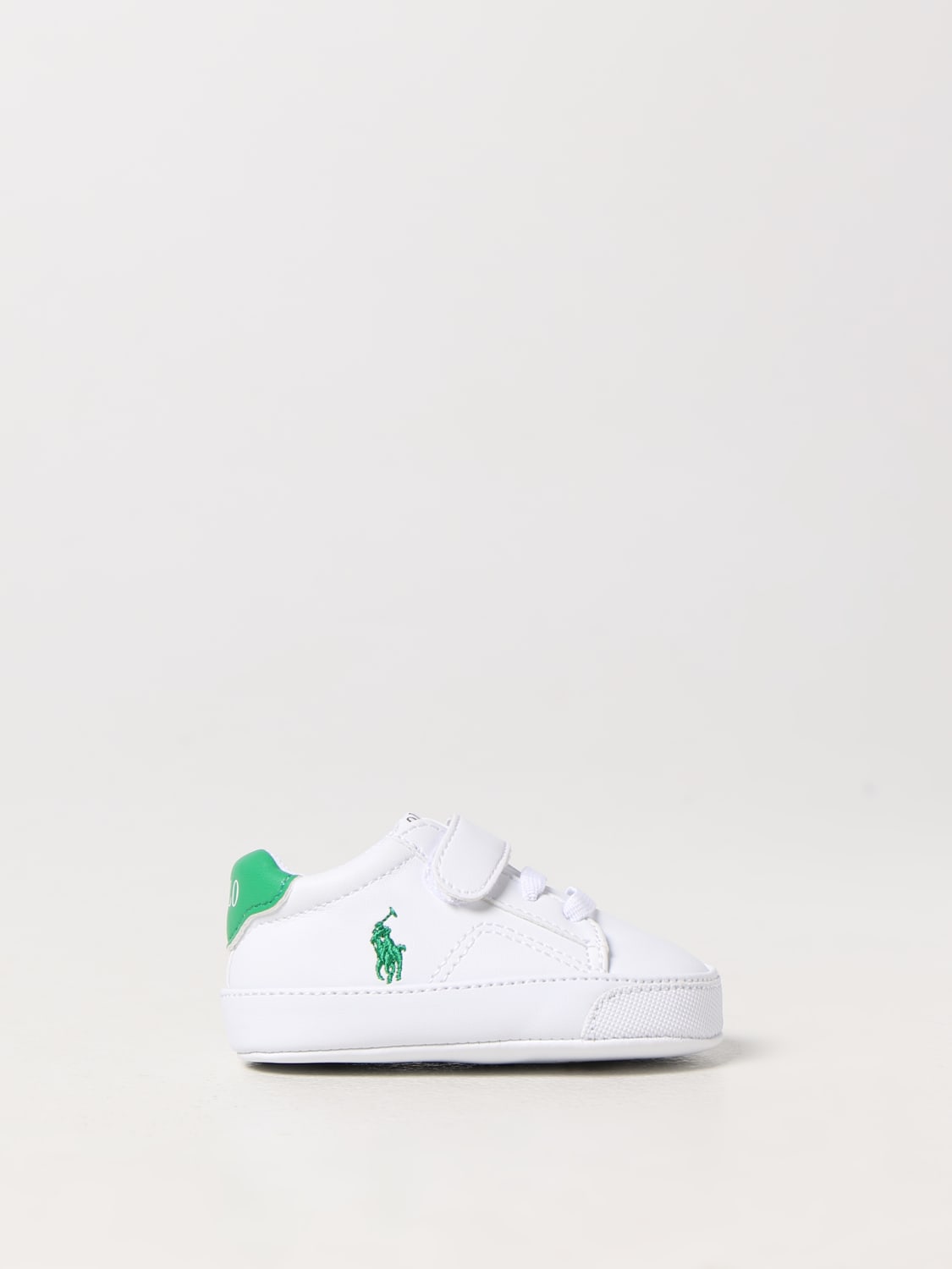POLO LAUREN: Zapatillas para recién nacido para bebé, Blanco | Para ReciÉN Polo Ralph Lauren en línea en GIGLIO.COM