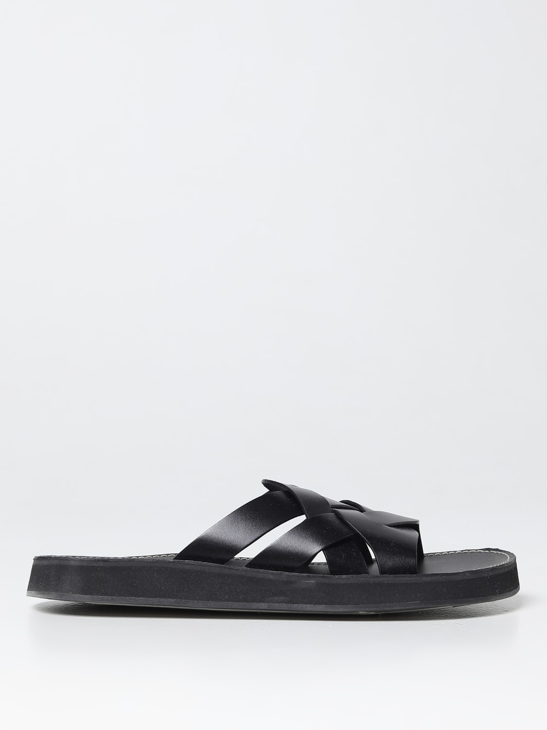 HEREU: sandals for man - Black | Hereu sandals MFR22BESL001 online on ...