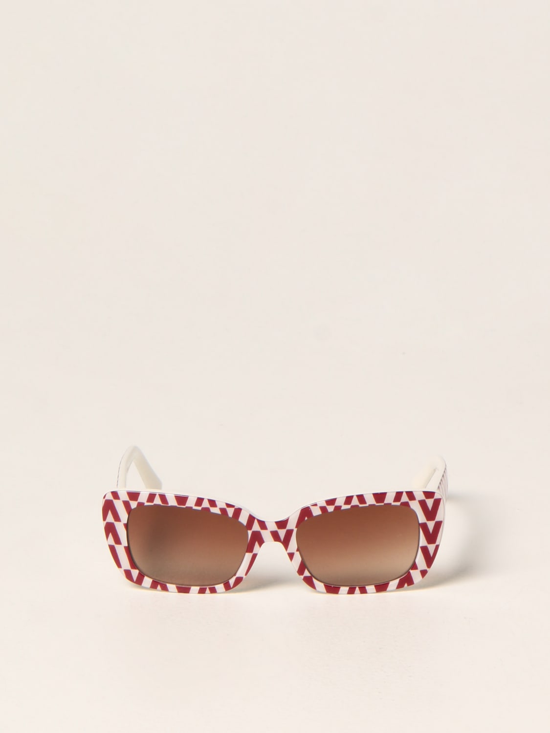 Valentino Outlet: sunglasses for woman - Red | Valentino sunglasses VA online GIGLIO.COM