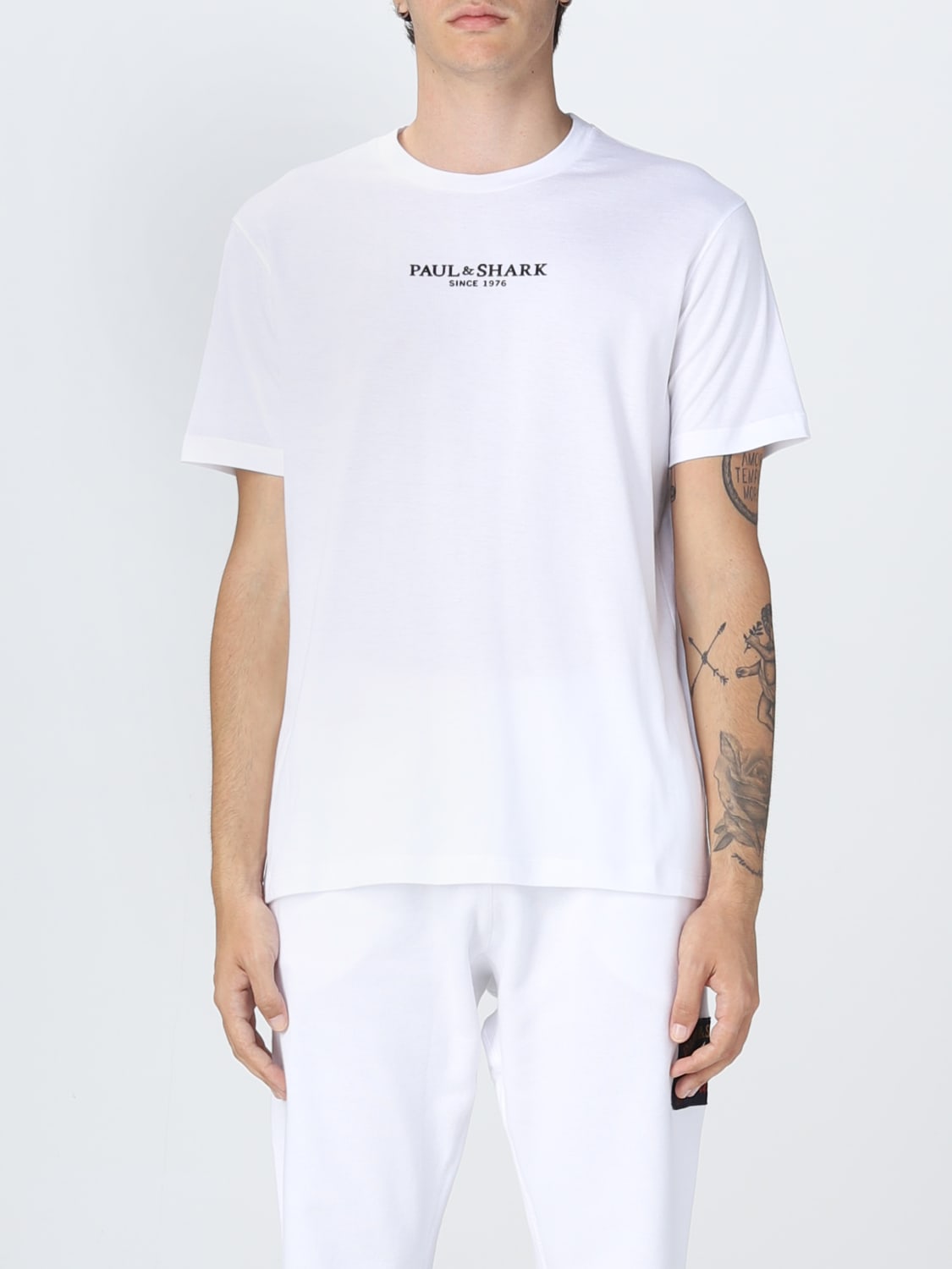 Paul & Outlet: t-shirt man - White | Paul & Shark 12311618 online on GIGLIO.COM