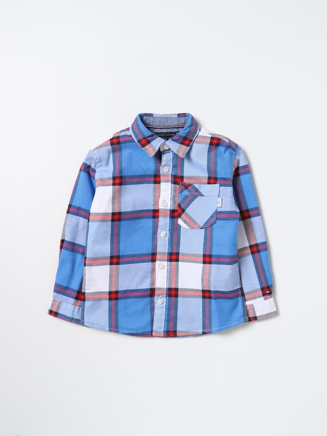 Tommy Hilfiger Outlet: checked cotton shirt - Tommy shirt KB0KB07509 online on GIGLIO.COM