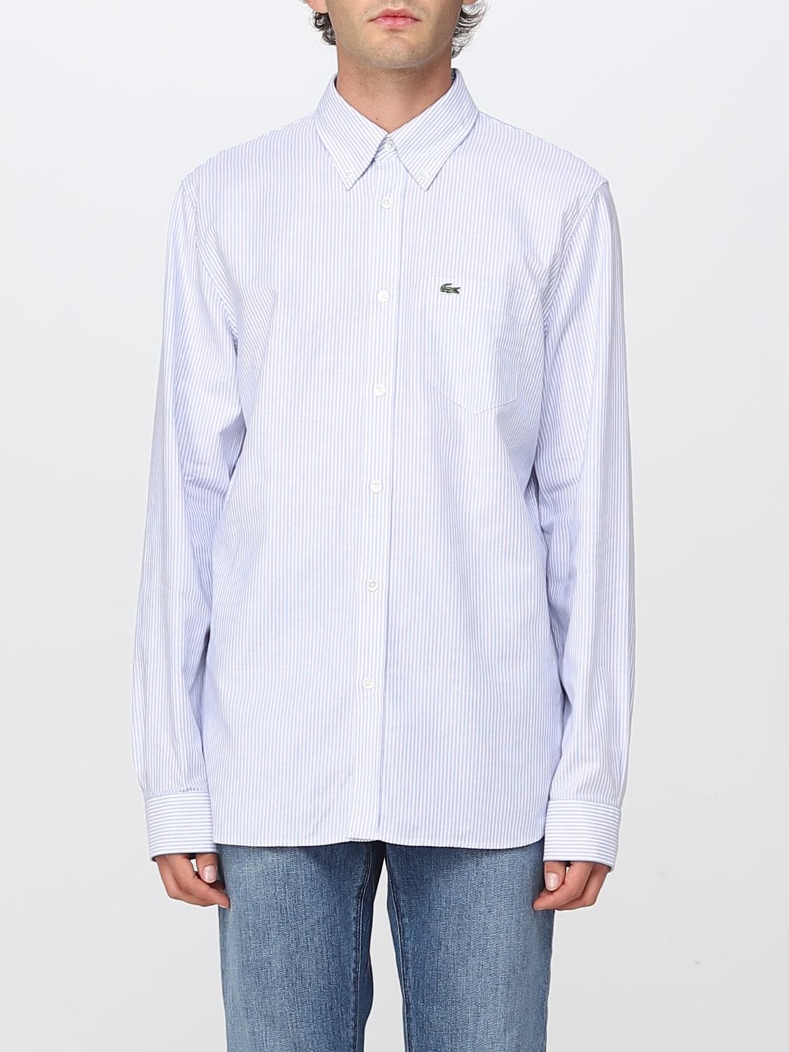 Iniciar sesión Aplastar Gimnasia Lacoste Outlet: shirt for man - Sky Blue | Lacoste shirt CH2945 online on  GIGLIO.COM