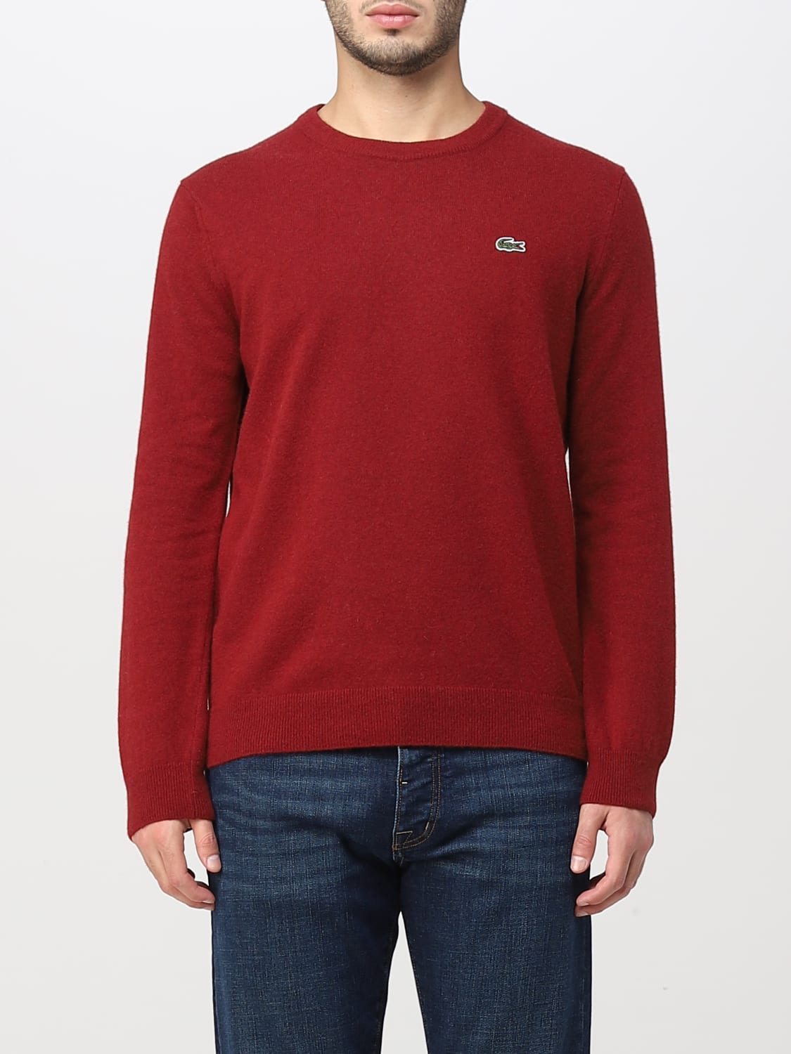 viernes Sentido táctil marzo Lacoste Outlet: sweater for man - Red | Lacoste sweater AH3449 online on  GIGLIO.COM