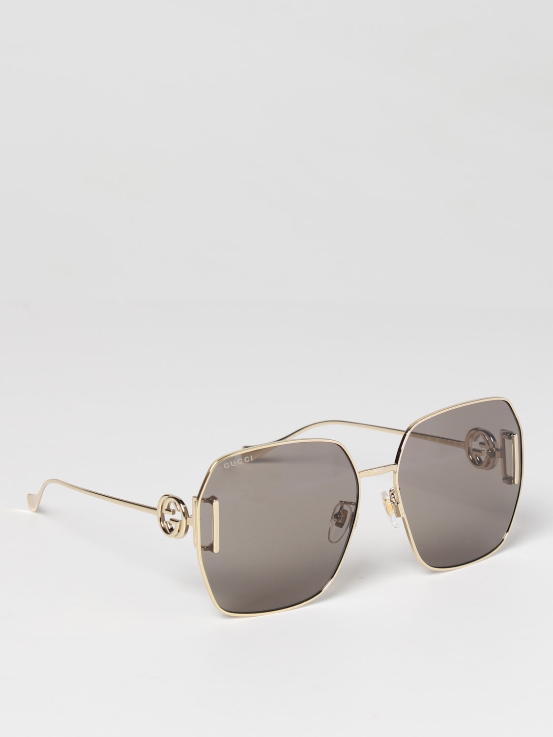 GUCCI: Gafas de sol Marrón | Gafas De Sol Gucci GG1207SA línea en GIGLIO.COM