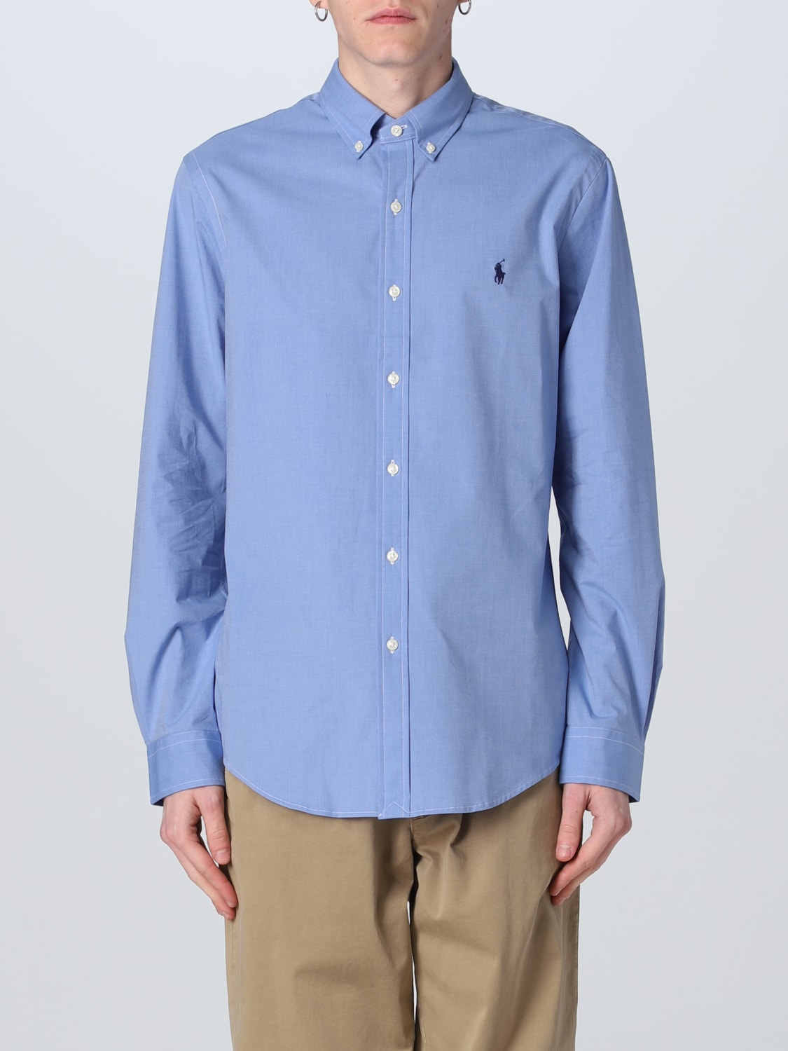 POLO RALPH LAUREN: Camisa hombre, Azul Oscuro 1 | Camisa Polo Ralph Lauren 710832480 en línea en GIGLIO.COM