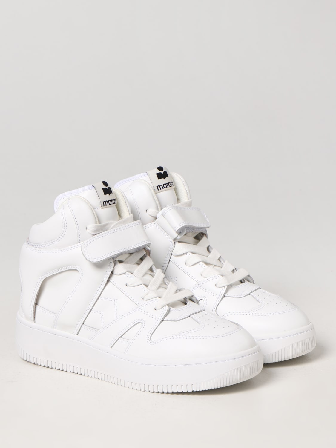 ISABEL MARANT: sneakers for woman - White | sneakers BK0020FAA1E28S online on GIGLIO.COM