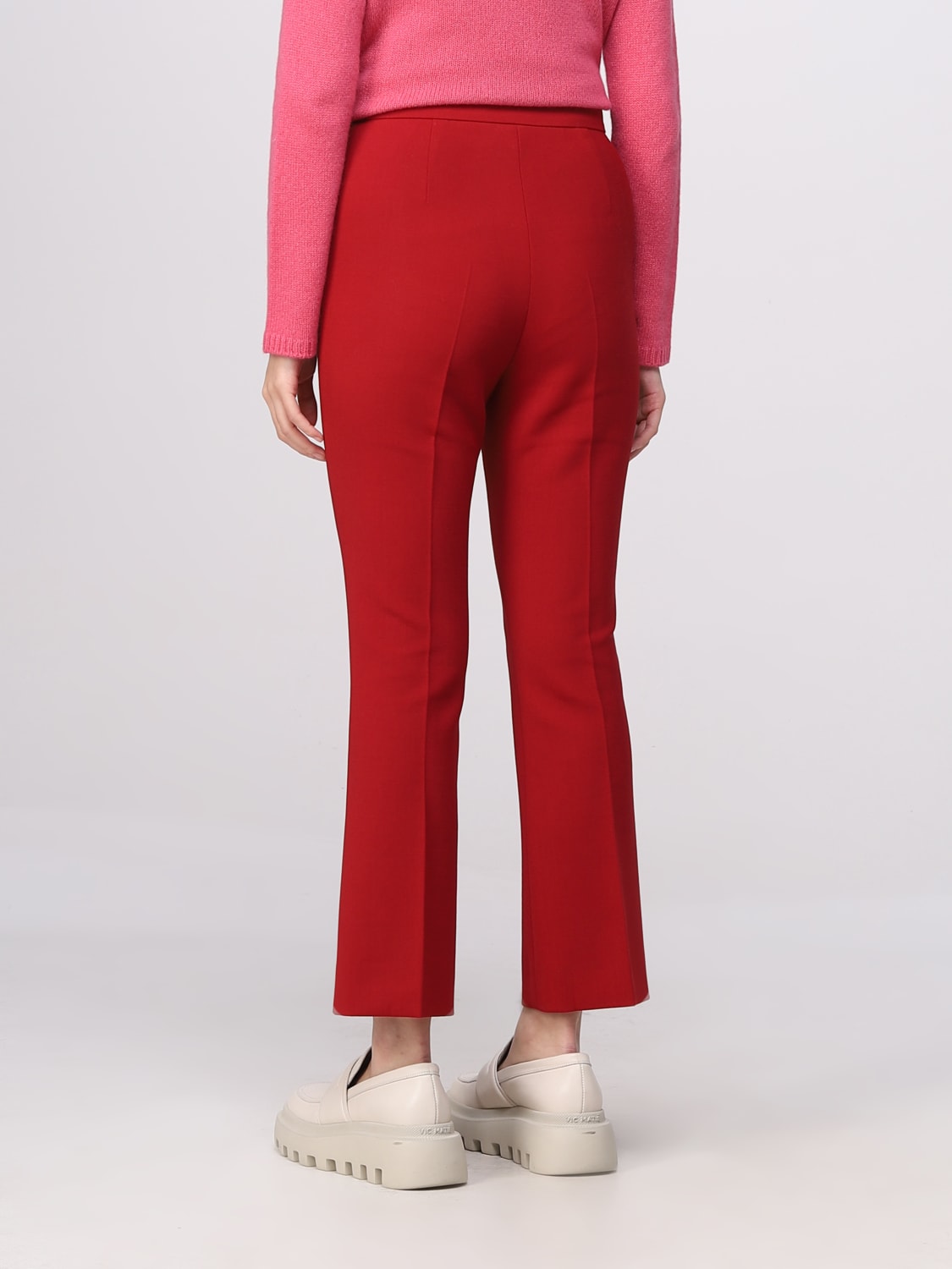 MAX MARA: wool blend pants - Red | Max Mara pants 2311310131600 online ...