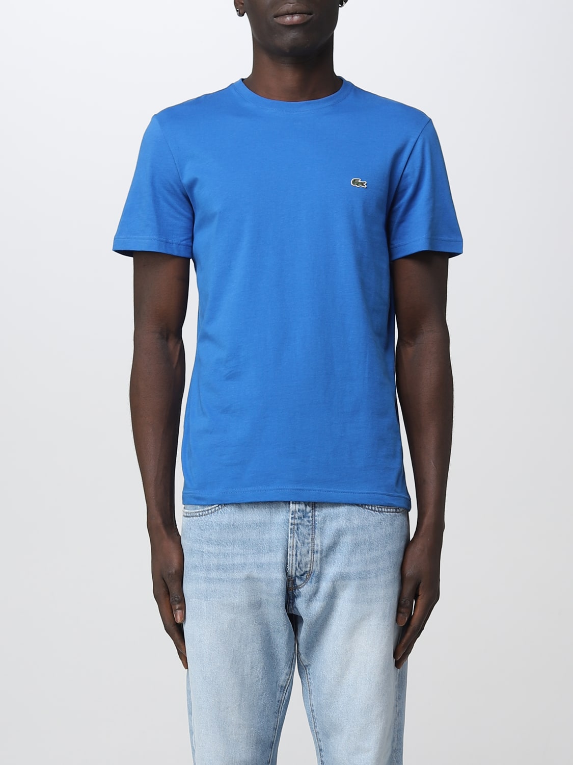 for man - Gnawed Blue Lacoste t-shirt TH2038 online on GIGLIO.COM